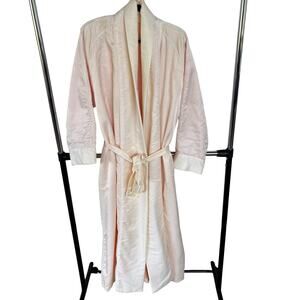 Vintage Fernando Sanchez Peach Robe Designer Loungewear Comfort Pastel Small